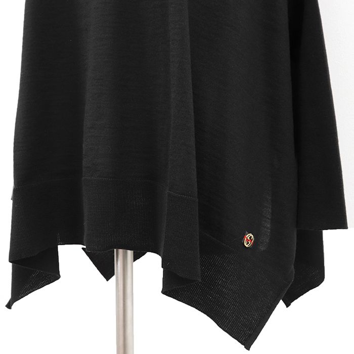 SALE【美品】GUCCI グッチ ニット サイズ XS レディース GG インターロッキング シェリーライン チャーム サイドスリット ウール100% トップス ブラック 黒 イタリア製 GUCCI - SALE【美品】GUCCI グッチ ニット サイズ XS レディース GG