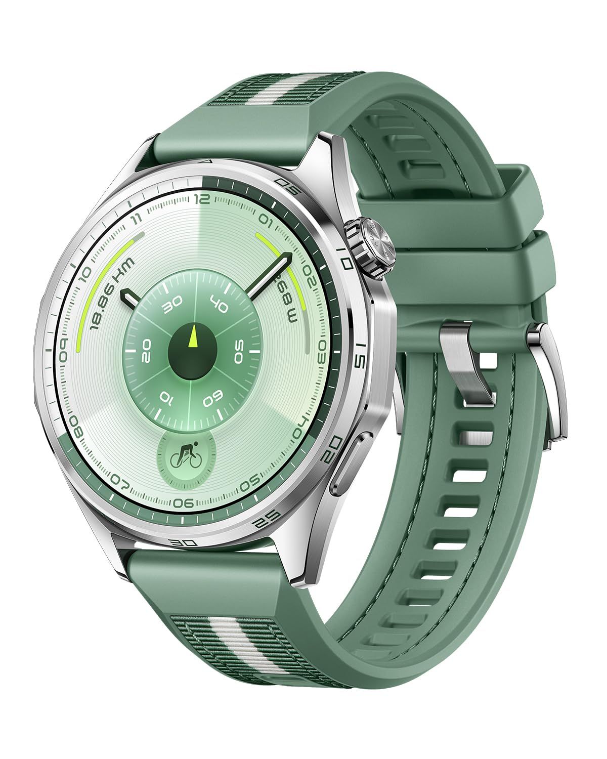 HUAWEI WATCH GT 6 46mm スマートウォッチ 1.47インチ大画面 最長21日間バッテリー ゴルフ/サイクリング/登山 スポーツモード100種類以上 GPS搭載 情緒/健康モニタリング iOS [46mm グリーン] [WATCH GT 6]