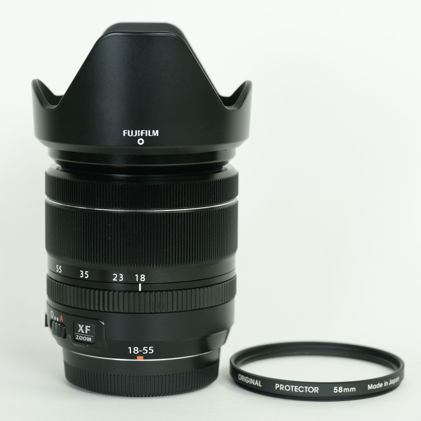 美品 | フィルター付] FUJIFILM XF18-55mmF2.8-4 R LM OIS | FUJIFILM 