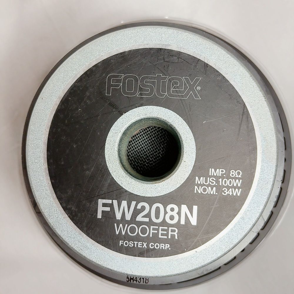 極美品】FOSTEX FW208N 20cmウーファー 8Ωユニット 低音強化 自作