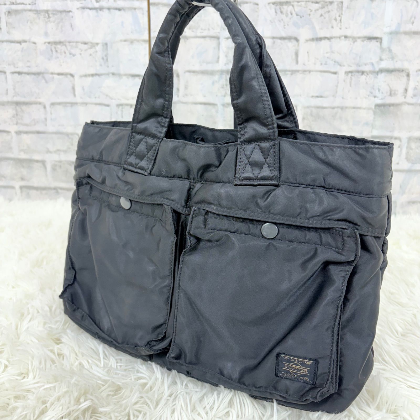 ポーター PORTER 吉田カバン タンカー ブラック ハンドバック バッグ 