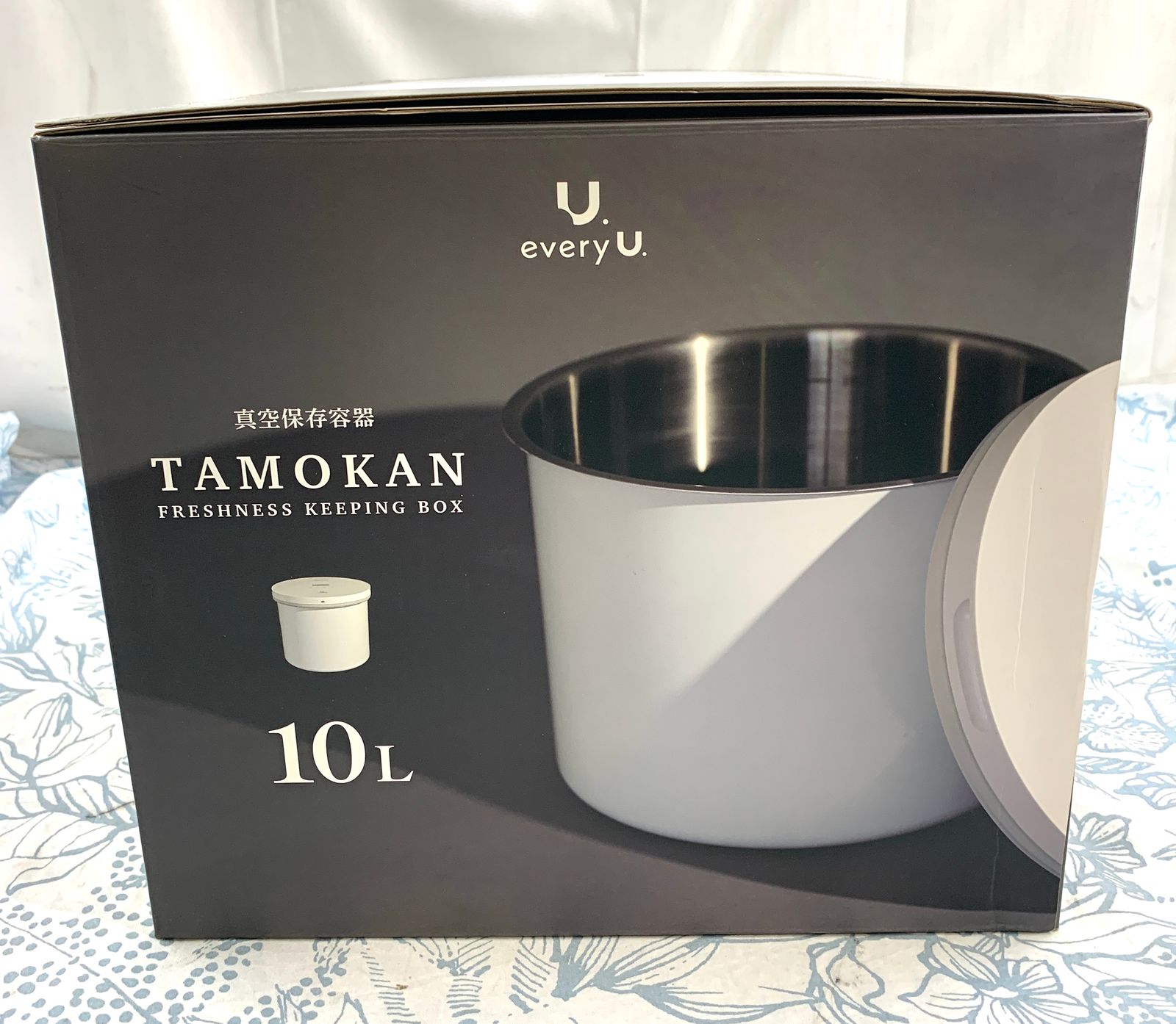 新品・未開封品】TAMOKAN グリーンクロス 真空保存容器 10L ホワイト