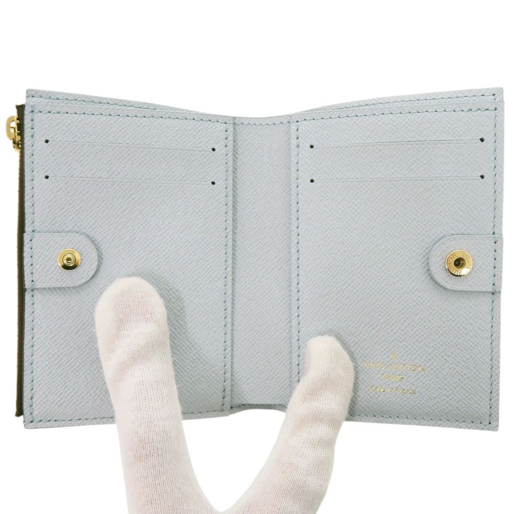 新品同様 ルイ ヴィトン ポルトフォイユ リサ ブルーオランプ モノグラム M83605 二つ折り財布 LV 0330【中古】LOUIS VUITTON 新品同様 ルイ ヴィトン ポルトフォイユ リサ ブルーオランプ