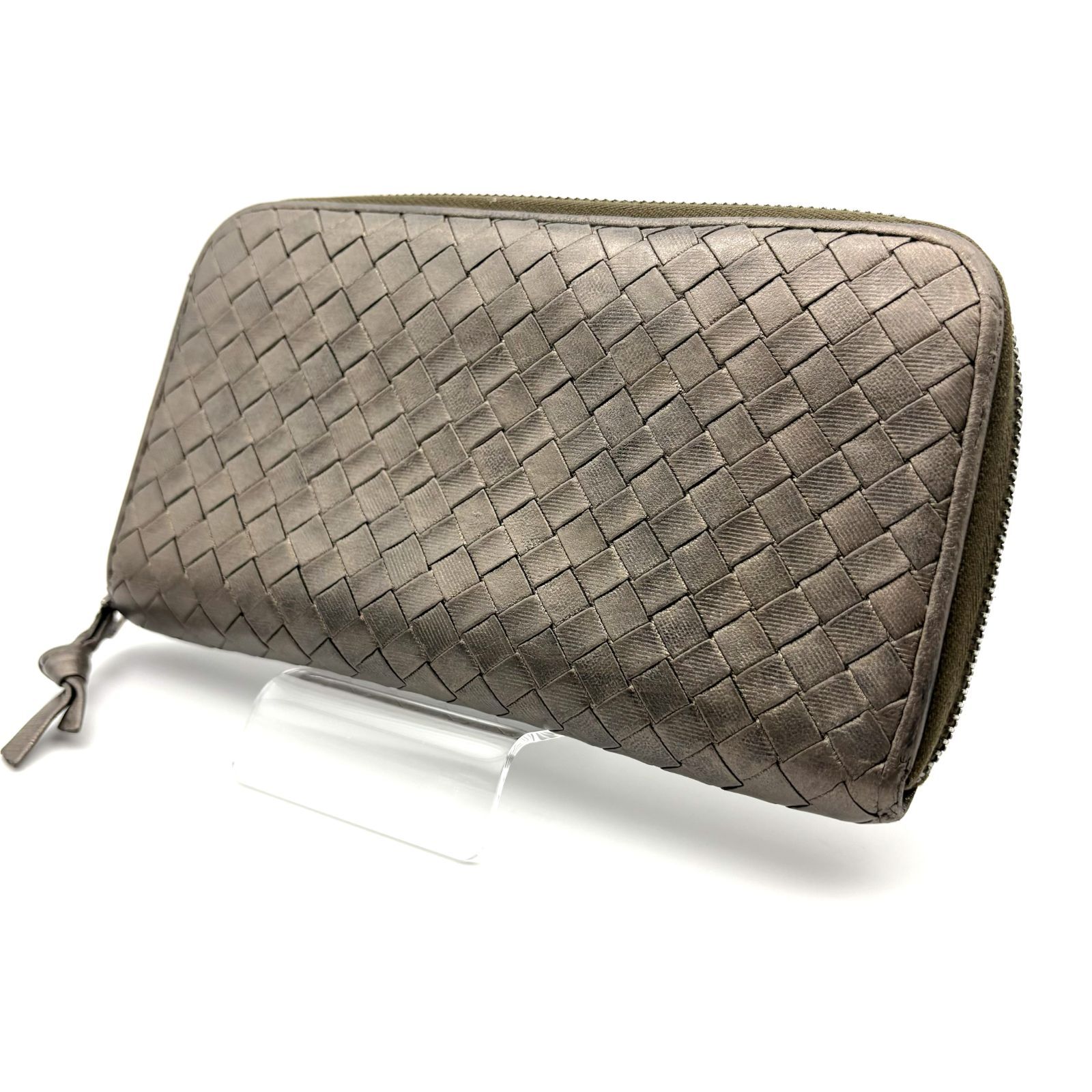 良品 】BOTTEGA VENETA ボッテガヴェネタ イントレチャート ラウンド 