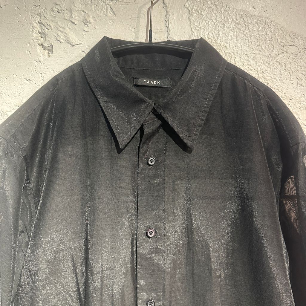 TAAKK ターク 25SS TRANSPARENT SHIRTS JACKET シアージャケット