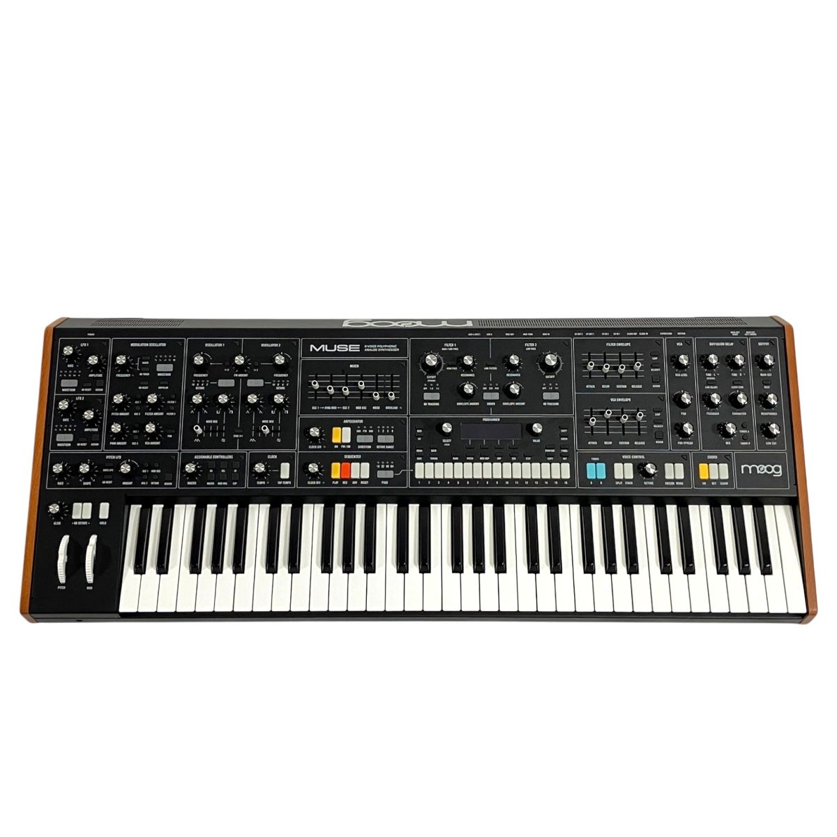 Moog MUSE 8-VOICE バイティンブラル ポリフォニック アナログ シンセサイザー 61鍵 ジャンク T10928876