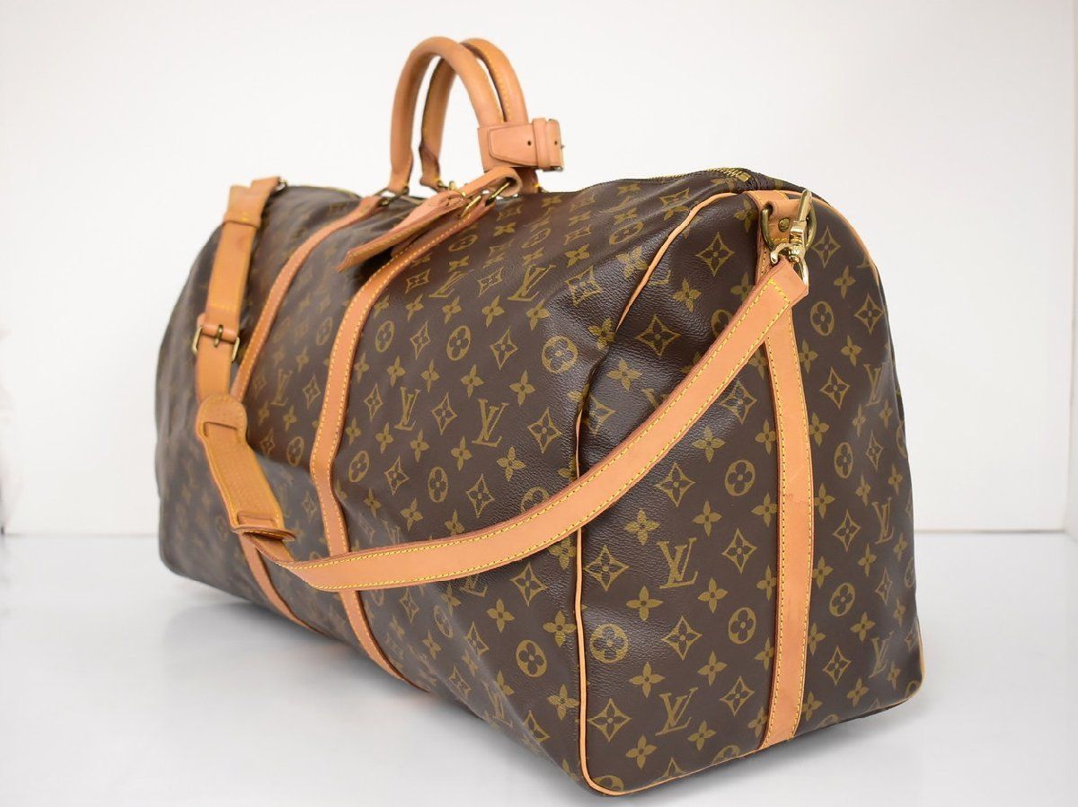 ルイヴィトン LOUIS VUITTON ボストンバッグ モノグラム キーポル・バンドリエール60 M41412 VI8909 ショルダーベルト付き 2402LA043 ルイヴィトン ( LOUIS VUITTON ) モノグラム キーポル・バンドリエール