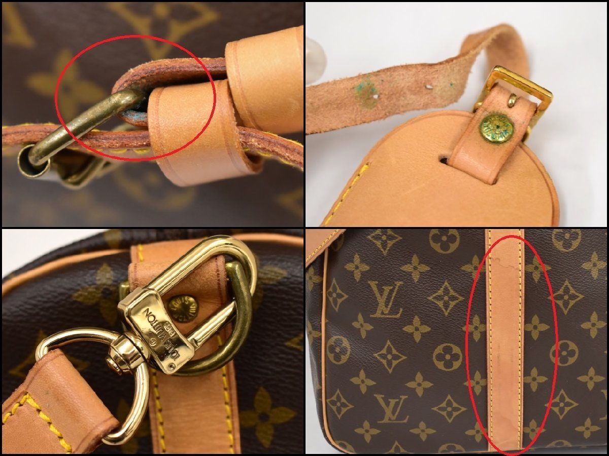 ルイヴィトン LOUIS VUITTON ボストンバッグ モノグラム キーポル・バンドリエール60 M41412 VI8909 ショルダーベルト付き 2402LA043 ルイヴィトン LOUIS VUITTON ボストンバッグ モノグラム キーポル