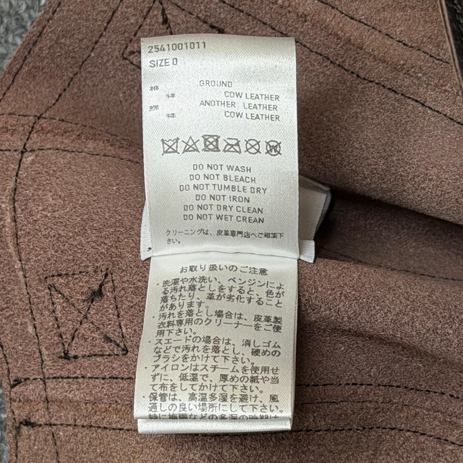 メンズ 参考上代46200円 未使用 SUGARHILL 25SS LEATHER FLIGHT CAP