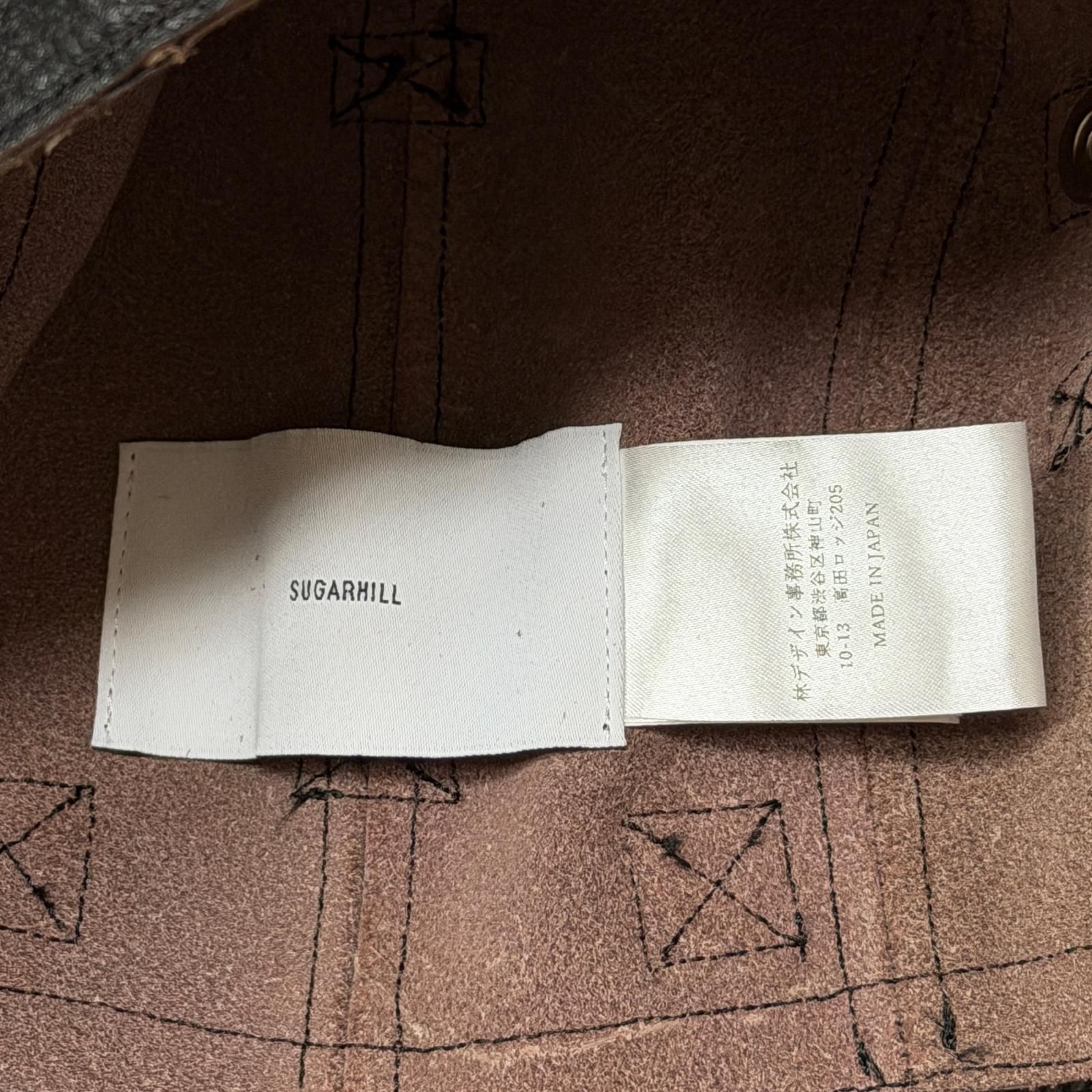メンズ 参考上代46200円 未使用 SUGARHILL 25SS LEATHER FLIGHT CAP
