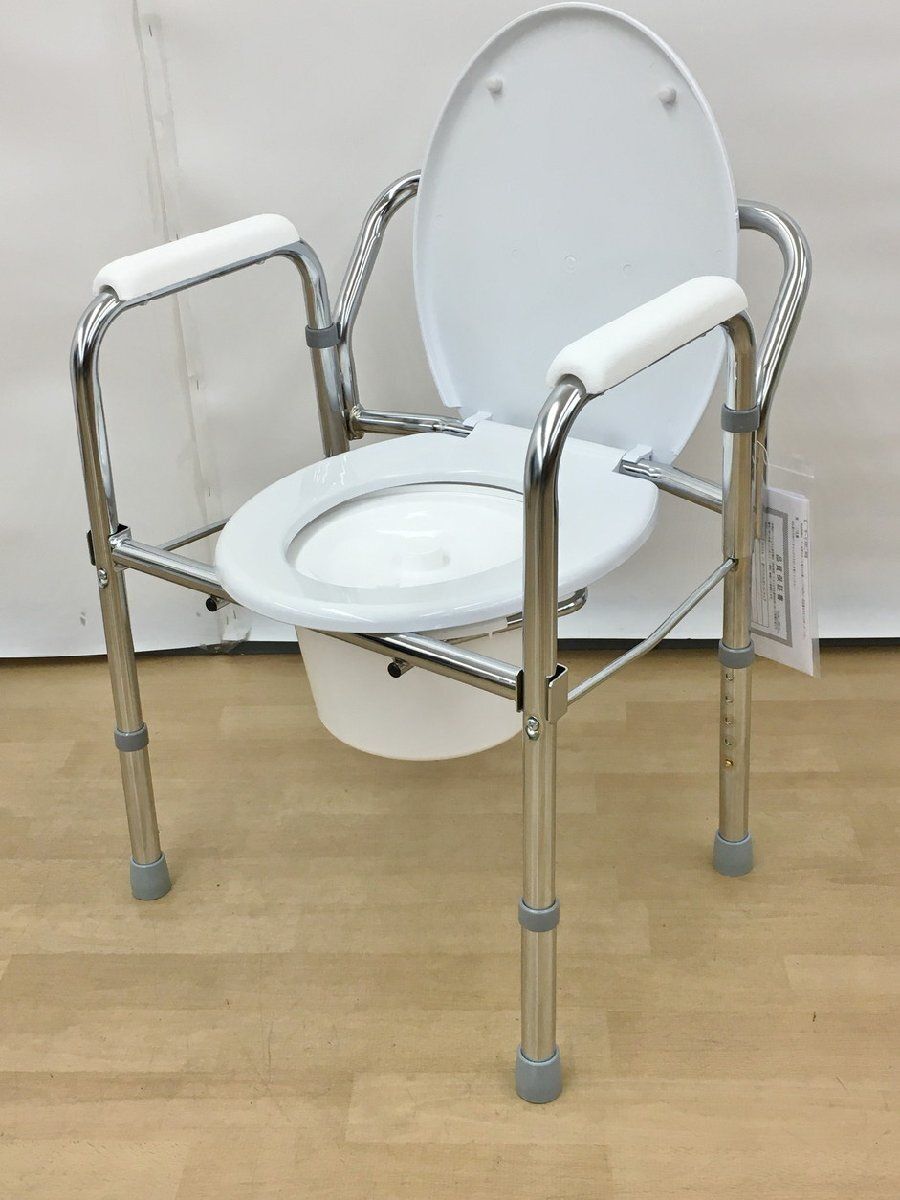 日進医療器 ポータブルトイレ 折りたたみ式トイレチェア TY524 
