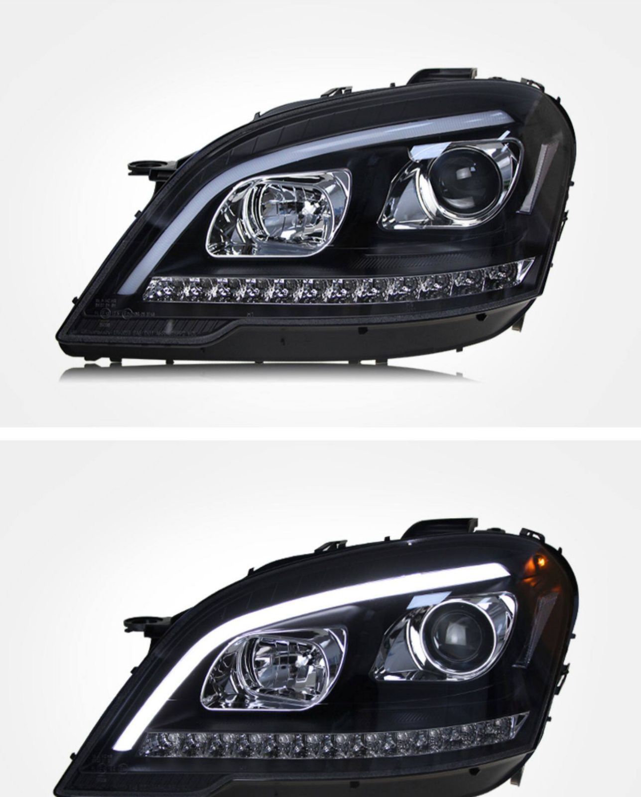 コ*チ様 ベンツML W164ヘッドライト Mercedes-Benz（メルセデス・ベンツ） 新品 ヘッドライト レンズ 左右