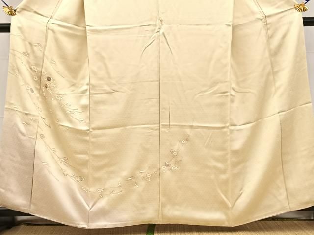 平和屋着物□訪問着 刺繍 枝花文 暈し染め 金彩 正絹 逸品 BAAW8234yc
