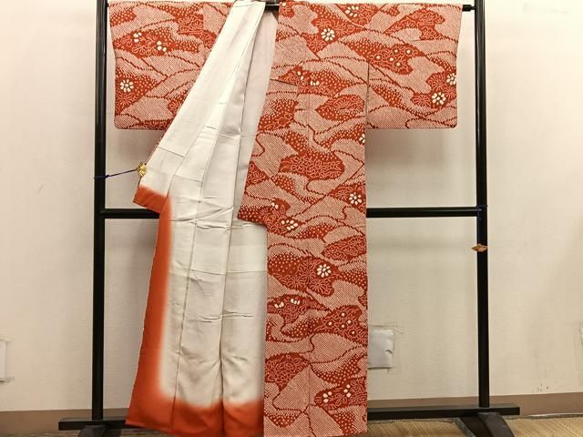 平和屋着物□上質な小紋 絞り 菊花文 正絹 逸品 BAAW6924mz - メルカリ