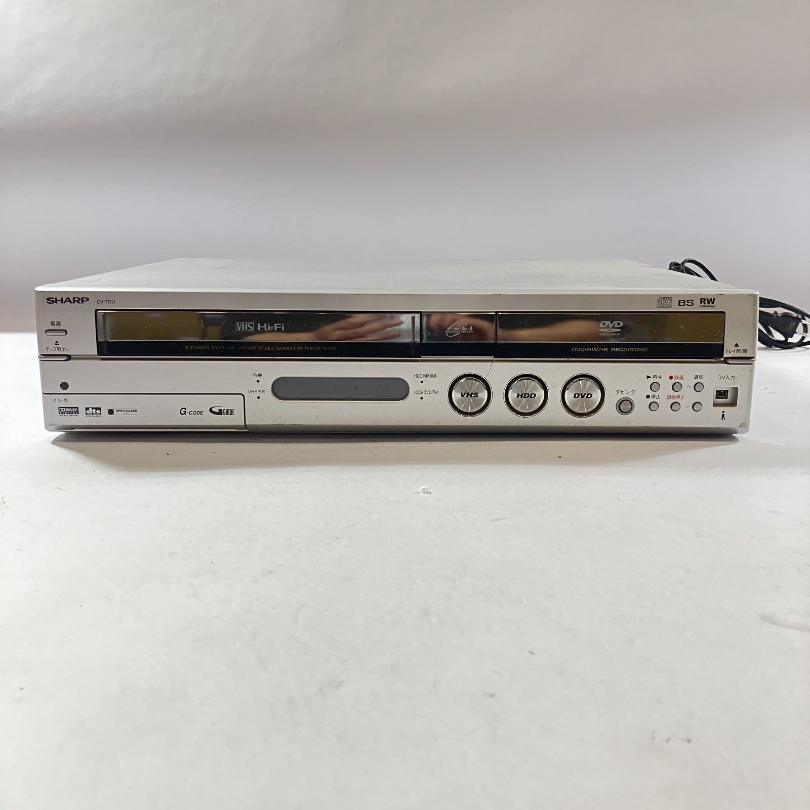 SHARP シャープ VHS/DVD/HDD レコーダー DV-TR11 品 【公式通販】