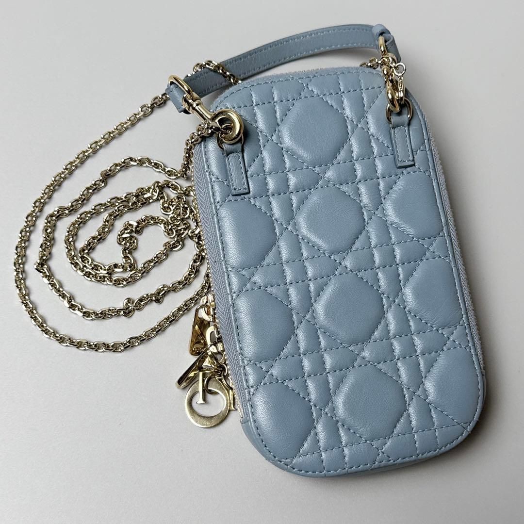 Christian Dior / レディディオール フォンホルダー ブルー - メルカリ