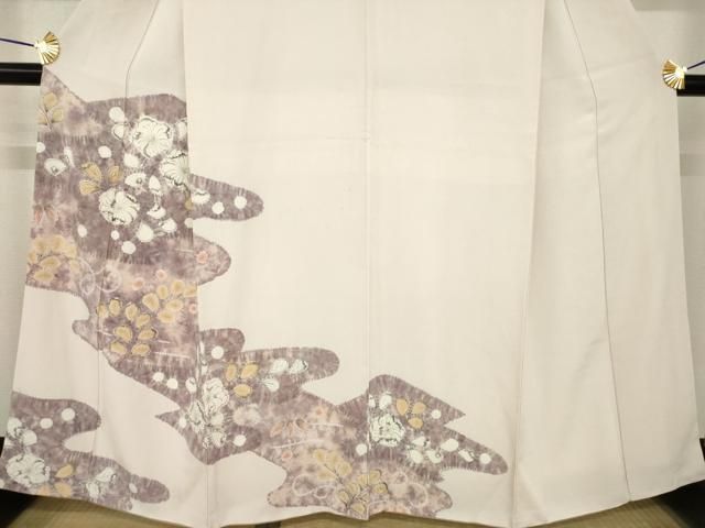 平和屋着物●訪問着　辻が花　流水花文　正絹　逸品　AABH4620ck 平和屋着物○訪問着 辻が花 流水花文 正絹 逸品 AABH4620ck - メルカリ