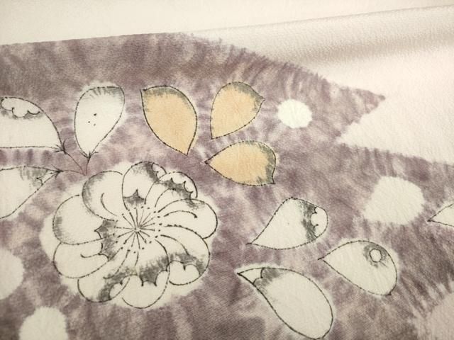 平和屋着物●訪問着　辻が花　流水花文　正絹　逸品　AABH4620ck 平和屋着物○訪問着 辻が花 流水花文 正絹 逸品 AABH4620ck - メルカリ