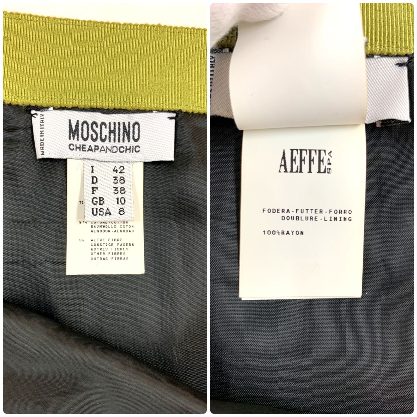 MOSCHINO CHEAP AND CHIC モスキーノ チープアンドシック 刺繍 