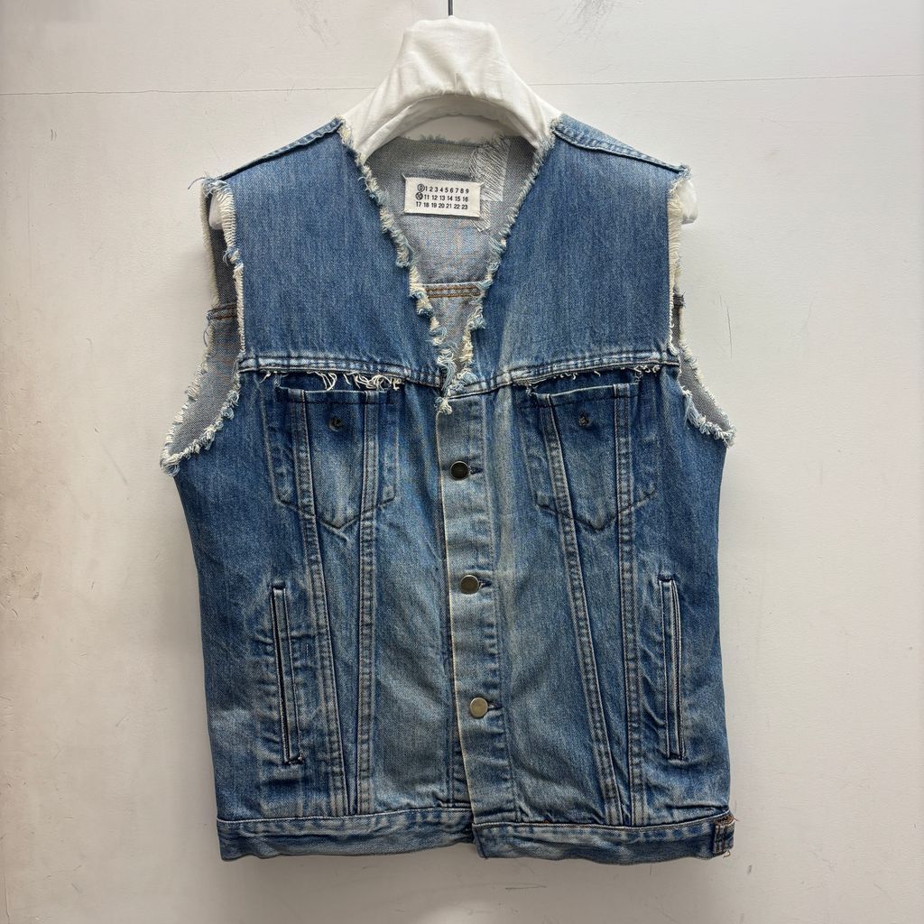 マルタンマルジェラ 0 10 アーティザナルデニムベスト Maison Martin Margiela メゾンマルタンマルジェラ Attisanal