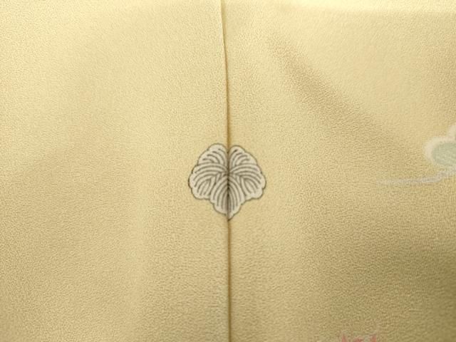 平和屋着物●訪問着　地紙花蝶芝文　暈し染め　金彩　正絹　逸品　AABH7180cs 平和屋着物○訪問着 地紙花蝶芝文 暈し染め 金彩 正絹 逸品 AABH7180cs