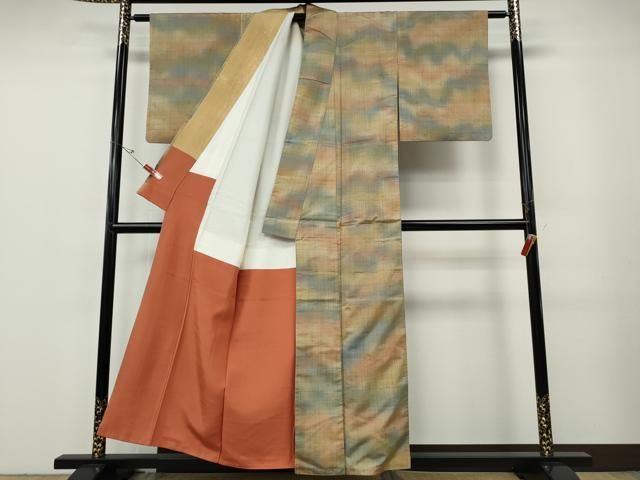 平和屋着物●上質な紬　霞文　正絹　逸品　CABF3220ut 平和屋着物○上質な紬 霞文 正絹 逸品 CABF3220ut - メルカリ
