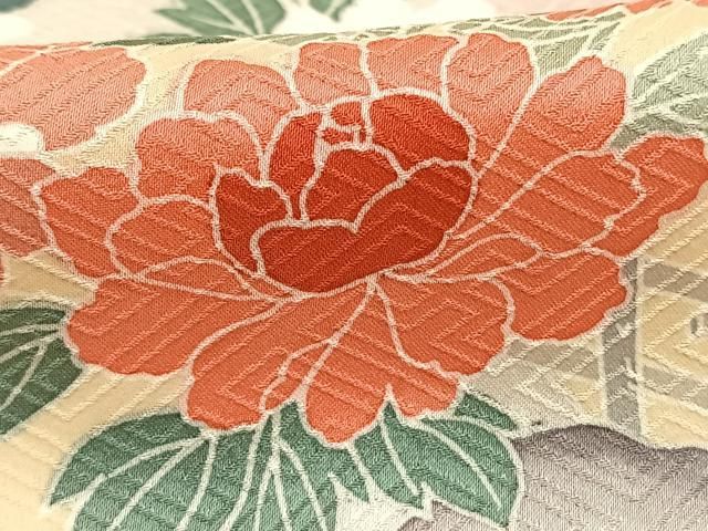 平和屋着物●訪問着　友禅　貝桶花文　暈し染め　正絹　逸品　AABH4873fy 平和屋着物○訪問着 友禅 貝桶花文 暈し染め 正絹 逸品 AABH4873fy