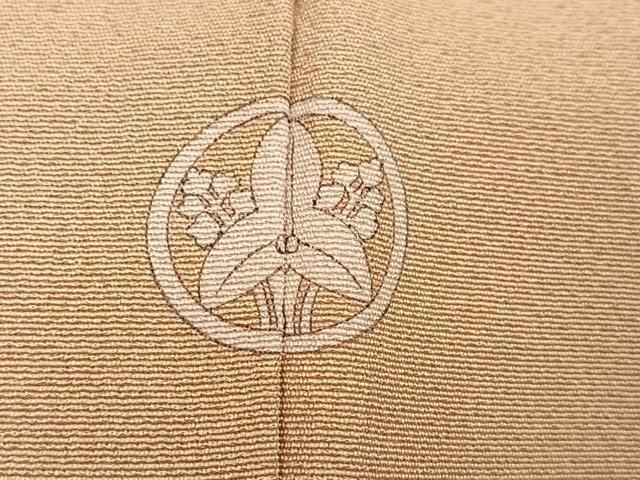 平和屋着物○訪問着 友禅 松竹梅風景草花文 丹後ちりめん 反端付き