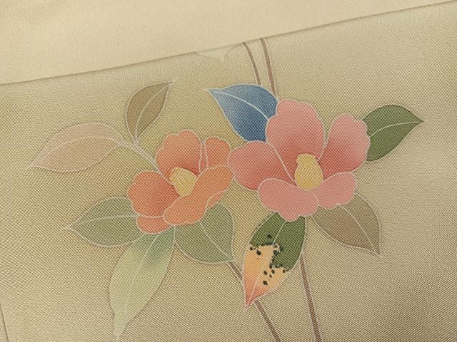 平和屋着物●訪問着　友禅　枝花文　暈し染め　正絹　逸品　未使用　AABH6904ph 平和屋着物○訪問着 友禅 枝花文 暈し染め 正絹 逸品 未使用