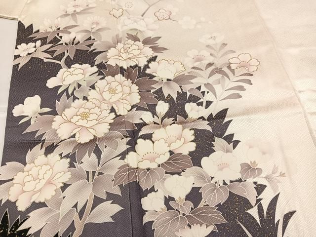 平和屋着物●訪問着　草花文　金彩　正絹　逸品　AABH6906ph 平和屋着物○訪問着 草花文 金彩 正絹 逸品 AABH6906ph - メルカリ