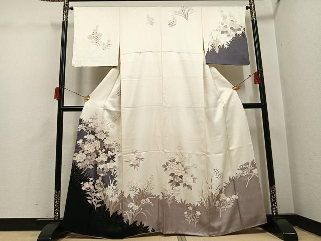 平和屋着物●訪問着　草花文　金彩　正絹　逸品　AABH6906ph 平和屋着物○訪問着 草花文 金彩 正絹 逸品 AABH6906ph - メルカリ