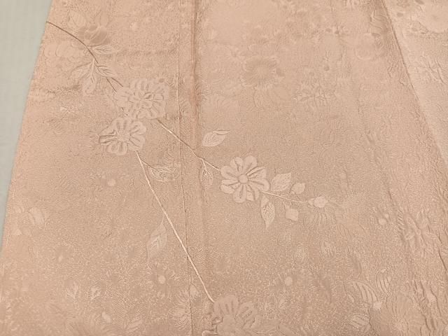 平和屋着物●無地絵羽訪問着　辻が花　刺繍　色無地　肌色　正絹　逸品　未使用　AABH6907ph 平和屋着物○無地絵羽訪問着 辻が花 刺繍 色無地 肌色 正絹 逸品 未