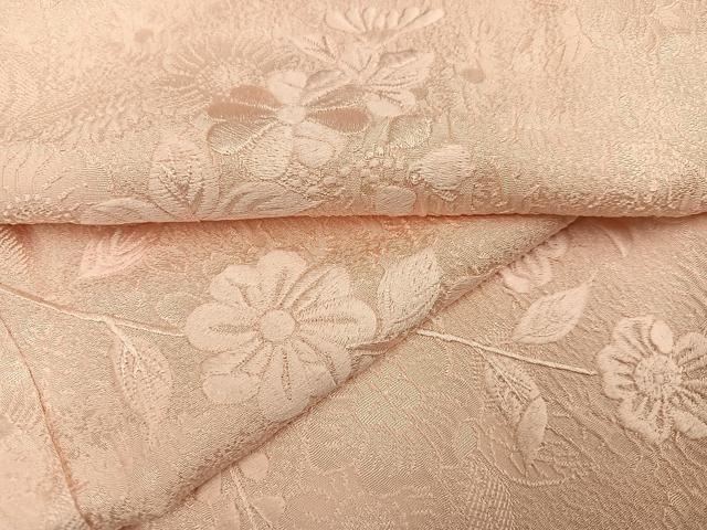 平和屋着物●無地絵羽訪問着　辻が花　刺繍　色無地　肌色　正絹　逸品　未使用　AABH6907ph 平和屋着物○無地絵羽訪問着 辻が花 刺繍 色無地 肌色 正絹 逸品 未