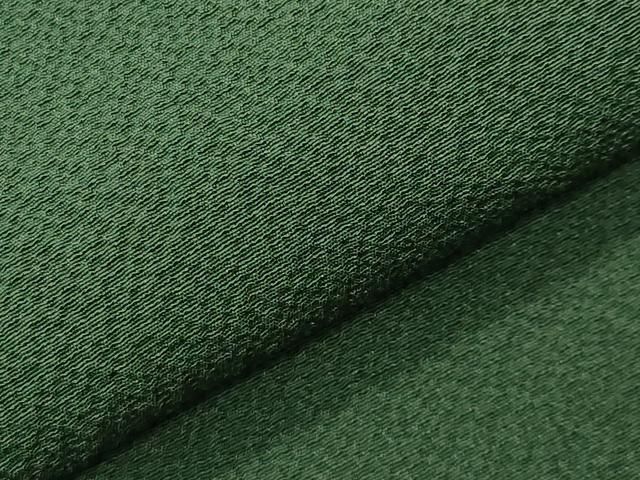 平和屋着物○豪華振袖 色無地 深緑色 やまと誂製 正絹 逸品 CABD9240gh