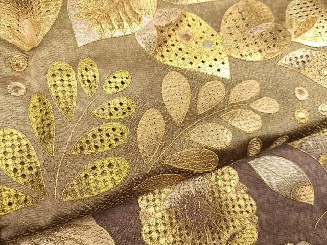 平和屋着物○訪問着 辻が花 中国三大刺繍 スワトウ刺繍 汕頭刺繍 暈し