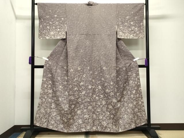 平和屋着物●訪問着　紬地　ろうけつ染　作家物　吉祥文　正絹　逸品　CABD9247gh 平和屋着物○訪問着 紬地 ろうけつ染 作家物 吉祥文 正絹 逸品