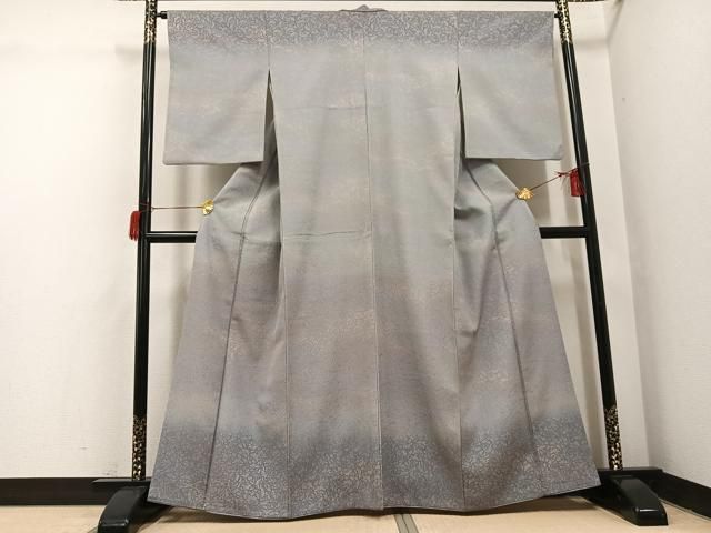 平和屋着物●お召　訪問着　花唐草地紋　正絹　逸品　AABH6936ph 平和屋着物○お召 訪問着 花唐草地紋 正絹 逸品 AABH6936ph - メルカリ