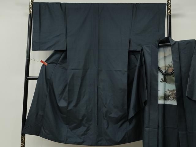 平和屋着物●男性　本場大島紬　アンサンブル　100亀甲　総詰め　正絹　逸品　CABF3259ut