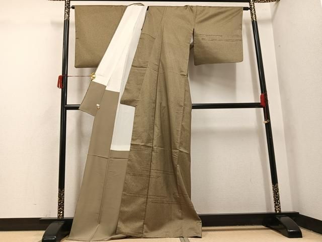 平和屋着物○本場大島紬 染大島 訪問着 霞文 さが美扱い 正絹 逸品
