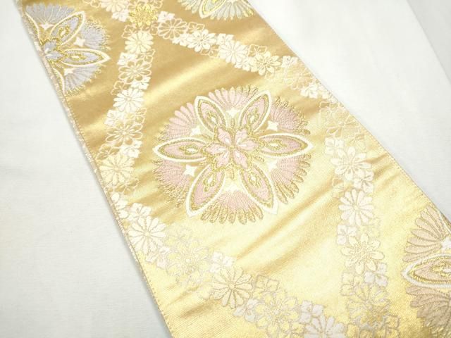 平和屋着物●両面　半幅帯　舞花文　金糸　CABF5354hy 平和屋着物○両面 半幅帯 舞花文 金糸 CABF5354hy - メルカリ
