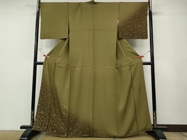 平和屋着物●染色作家　斉藤三才　訪問着　箔散らし　暈し染め　正絹　逸品　CABF3266ut 平和屋着物○染色作家 斉藤三才 訪問着 箔散らし 暈し染め 正絹 逸品