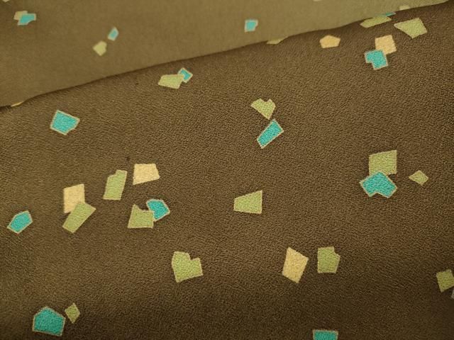 平和屋着物●染色作家　斉藤三才　訪問着　箔散らし　暈し染め　正絹　逸品　CABF3266ut 平和屋着物○染色作家 斉藤三才 振袖・長襦袢セット 三才鳥 暈し染め