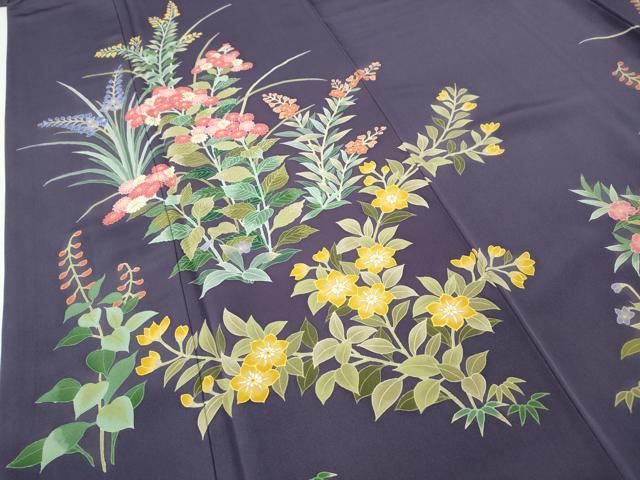 平和屋着物○訪問着 草花尽くし 正絹 逸品 CABF3282ut - メルカリ