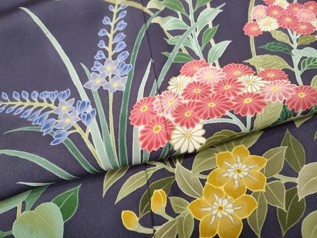 平和屋着物○訪問着 草花尽くし 正絹 逸品 CABF3282ut - メルカリ