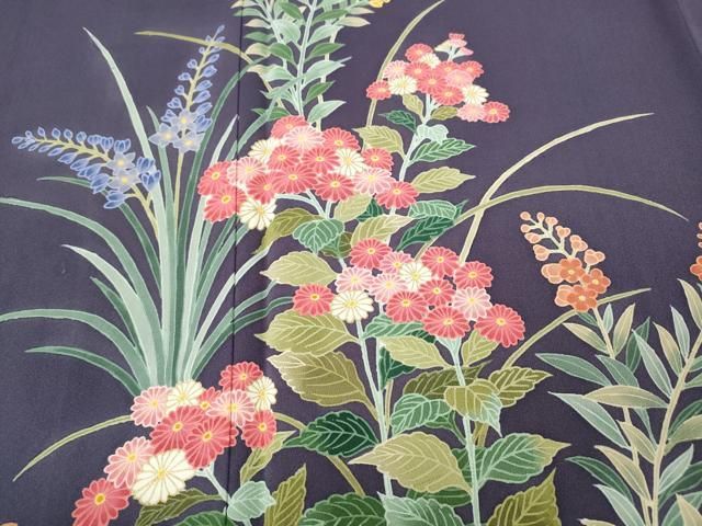 平和屋着物●訪問着　草花尽くし　正絹　逸品　CABF3282ut 平和屋着物○訪問着 草花尽くし 正絹 逸品 CABF3282ut - メルカリ