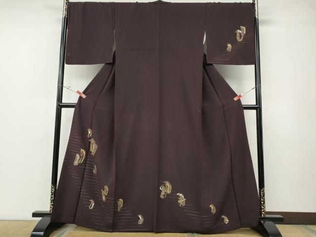 平和屋着物●訪問着　刺繍　吉祥文　金彩　正絹　逸品　CABF3292ut 平和屋着物○訪問着 刺繍 吉祥文 金彩 正絹 逸品 CABF3292ut - メルカリ
