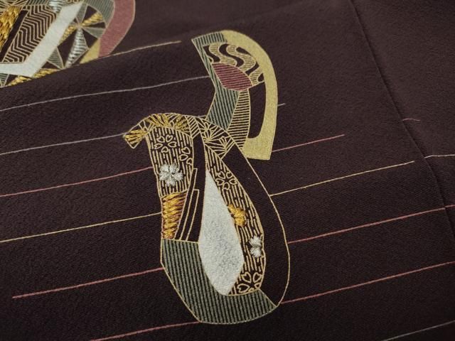 平和屋着物○訪問着 刺繍 吉祥文 金彩 正絹 逸品 CABF3292ut - メルカリ