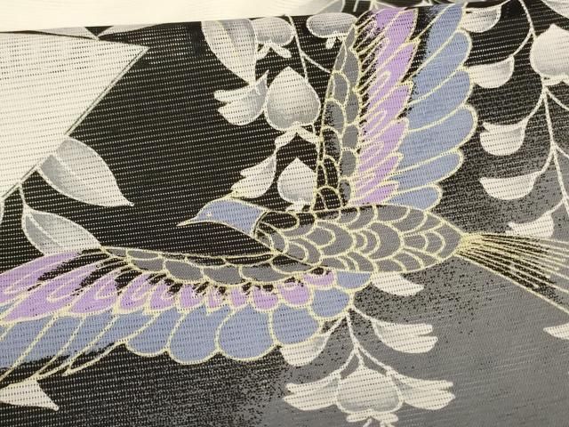 平和屋着物＊夏物　訪問着　絽　花鳥文　暈し染め　洗える着物　AABH6540jd 平和屋着物＊夏物 訪問着 絽 花鳥文 暈し染め 洗える着物 AABH6540jd