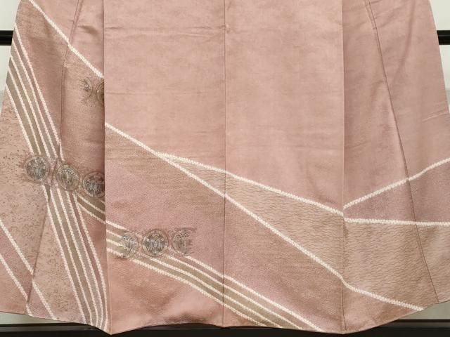 平和屋着物●訪問着　絞り　刺繍　動物花絵皿文　金彩　正絹　逸品　DABD9386ud 平和屋着物○訪問着 絞り 刺繍 動物花絵皿文 金彩 正絹 逸品