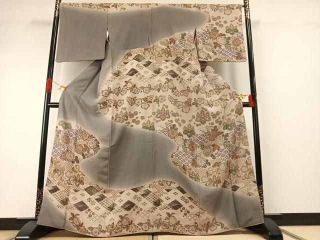 平和屋着物○訪問着 作家物 辻が花 暈し染め 金彩 三越扱い 正絹 逸品